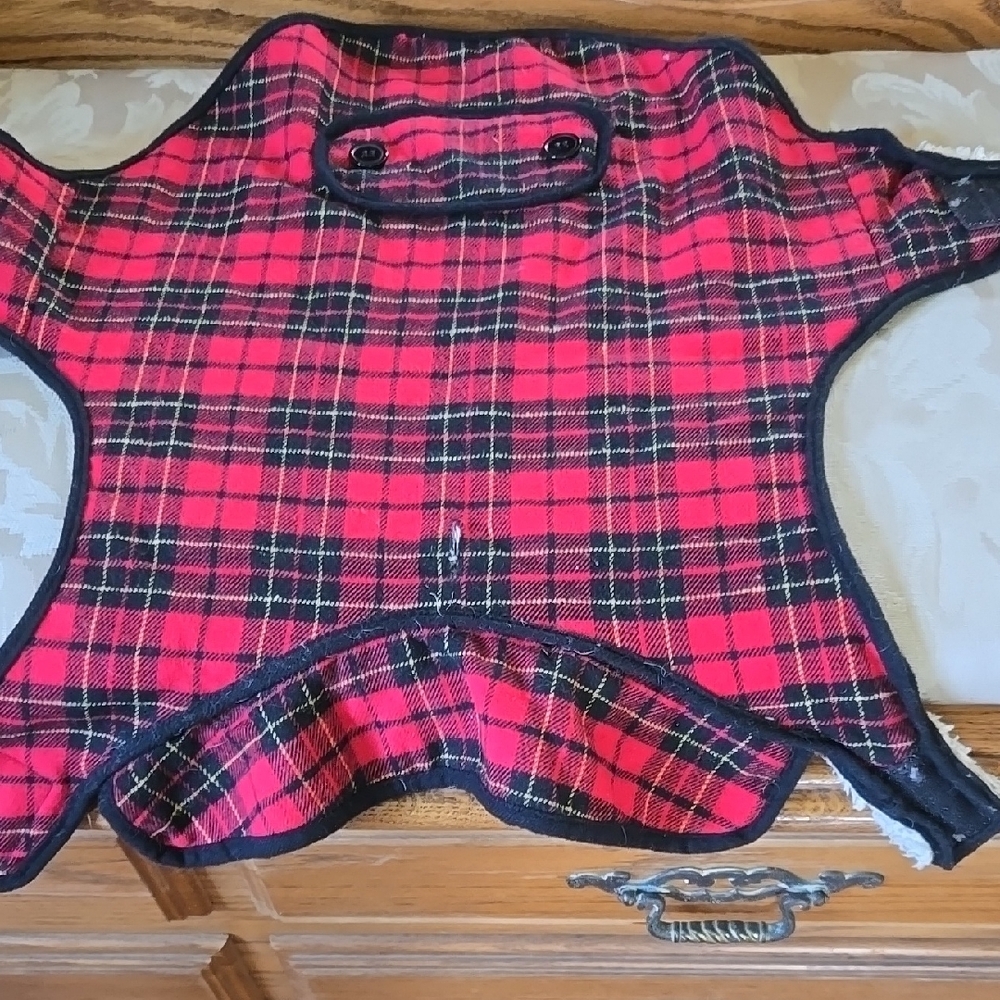 Red Plaid Dog Coat